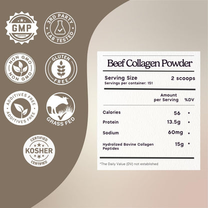Zen Principle Grass-Fed Collagen Peptides 5 lb – Anti-Aging Protein Powder
