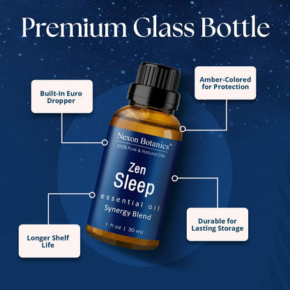 Zen Sleep Essential Oil Blend 30 ml – Lavender & Rosemary Relaxing Oil | Nexon Botanics