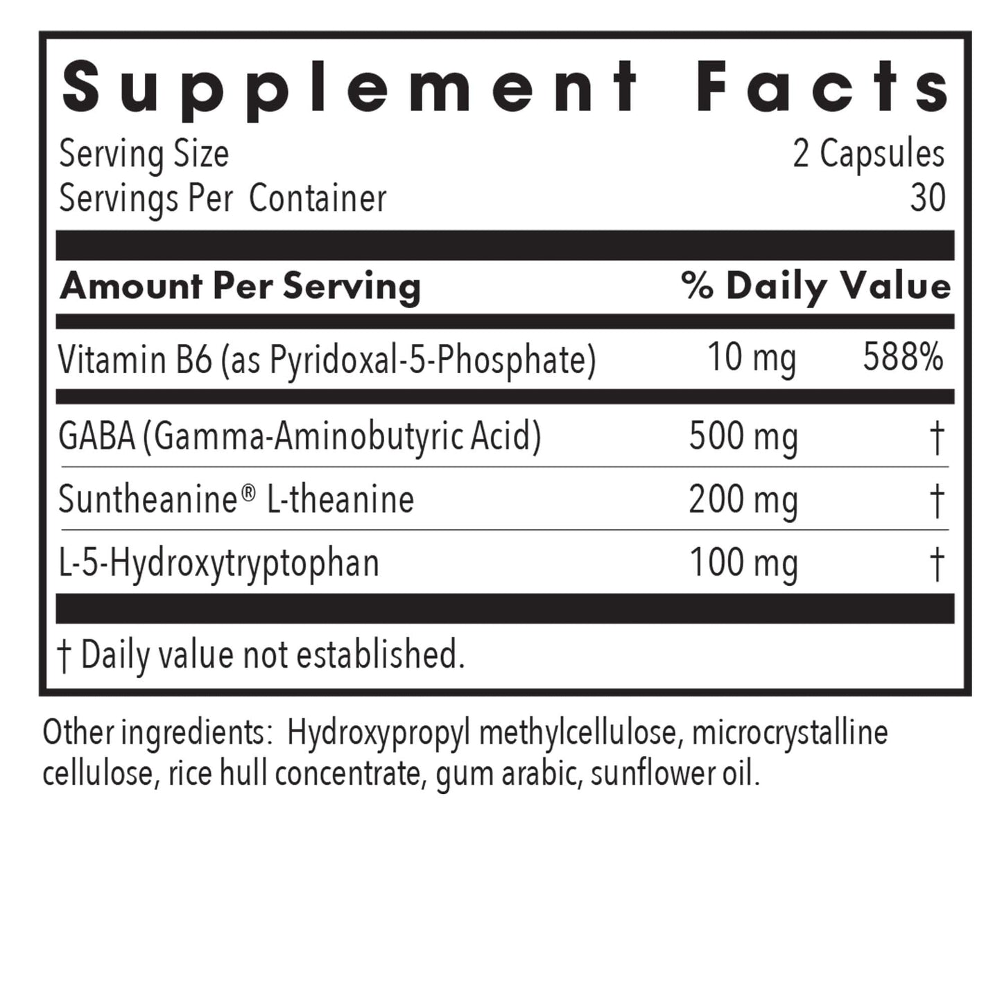 Allergy Research Group Zen Sleep – GABA L-Theanine Sleep Supplement with 5-HTP, P5P, and Vitamin B6 | 60 Vegetarian Capsules