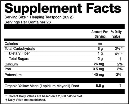 Zen Spirit Organic Maca Root Powder – Premium Peru, USDA & Vegan Certified, 8oz
