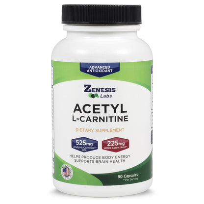 Zenesis Labs Acetyl L-Carnitine with Alpha Lipoic Acid - 90 Capsules