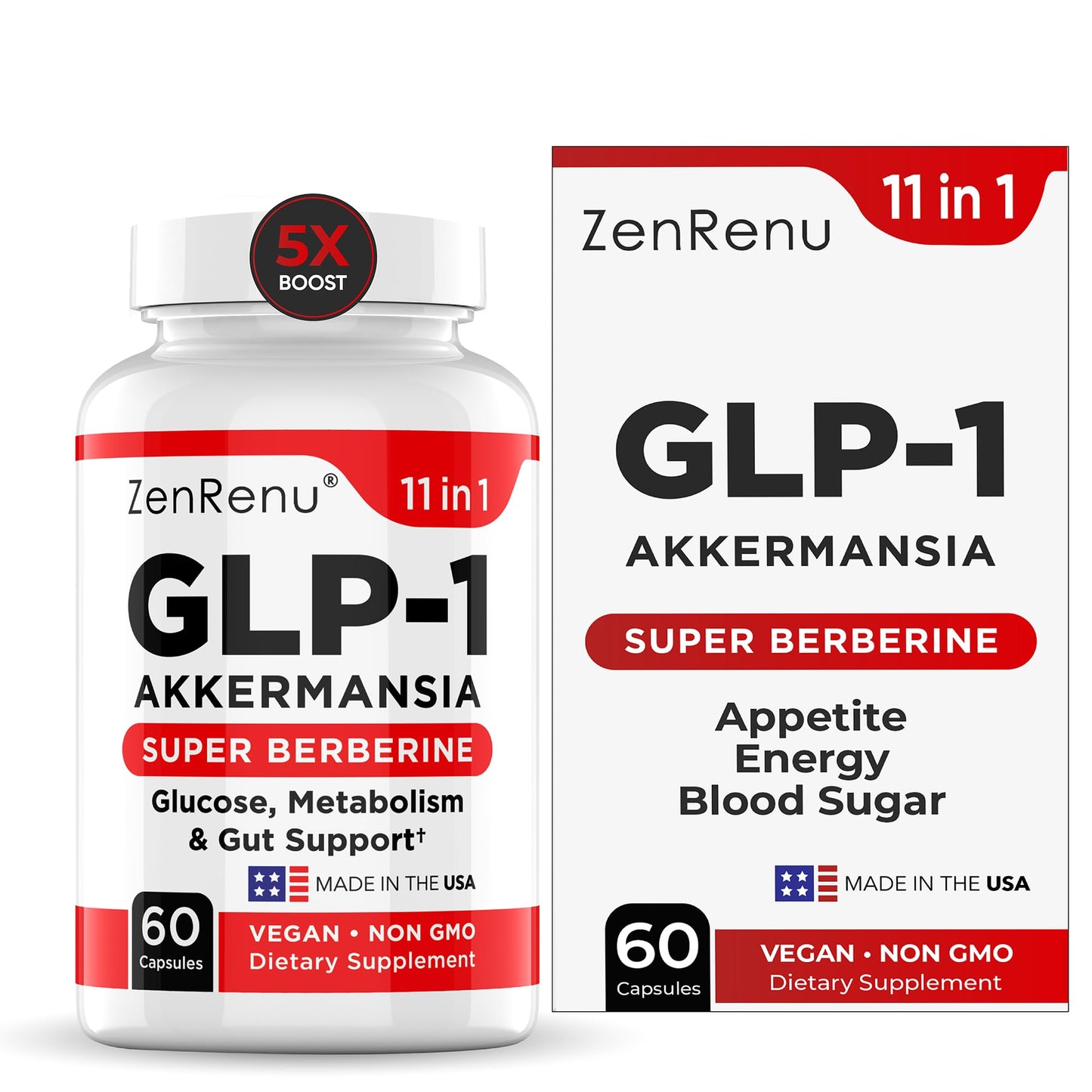 Zenrenu GLP-1 for Women – Appetite & Weight Support | 60 Vegan Caps