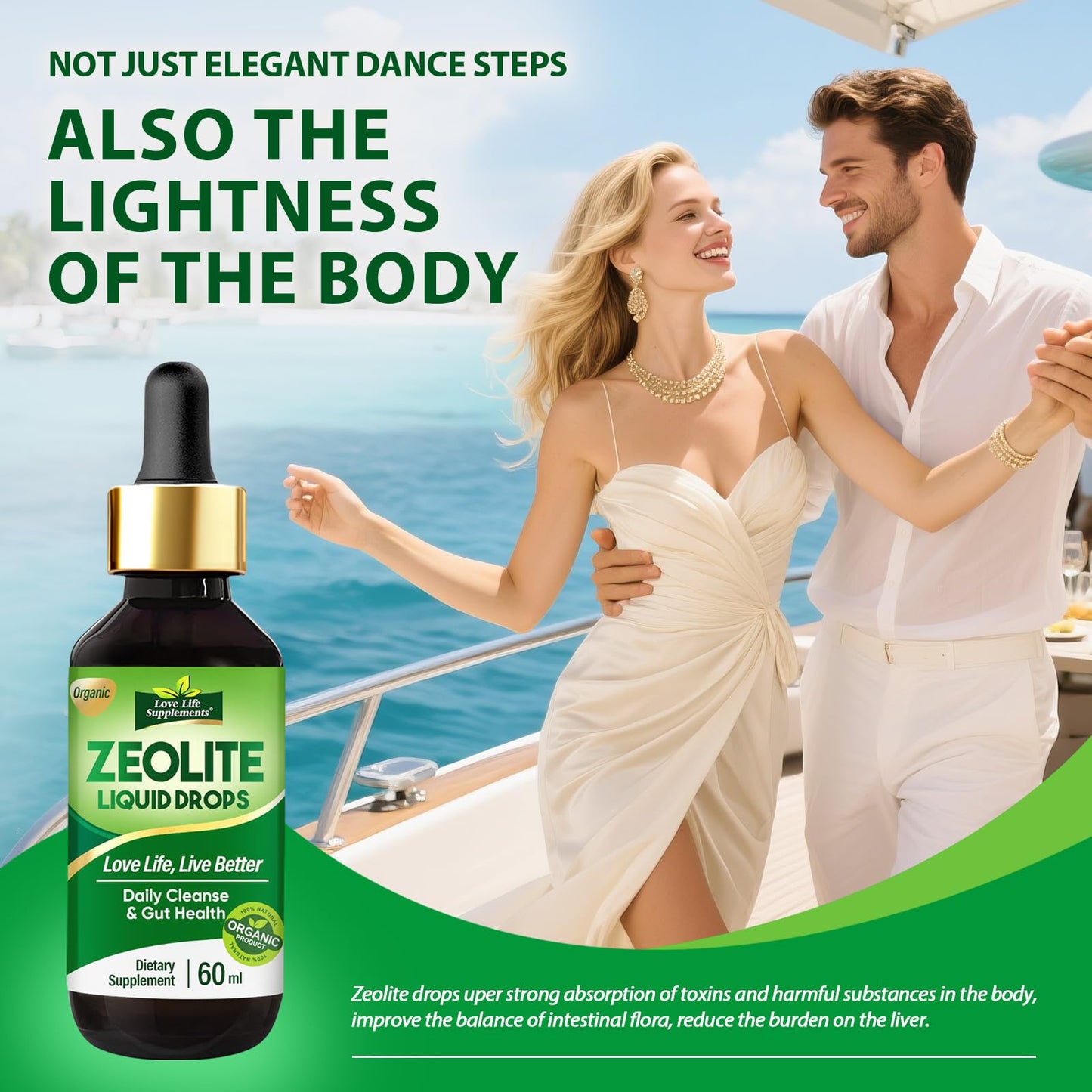 Zeolite Detox Drops for Daily Cleansing | Natural Energy Booster | Immune & Gut Support | Safe for Kids & Adults | 60mL
