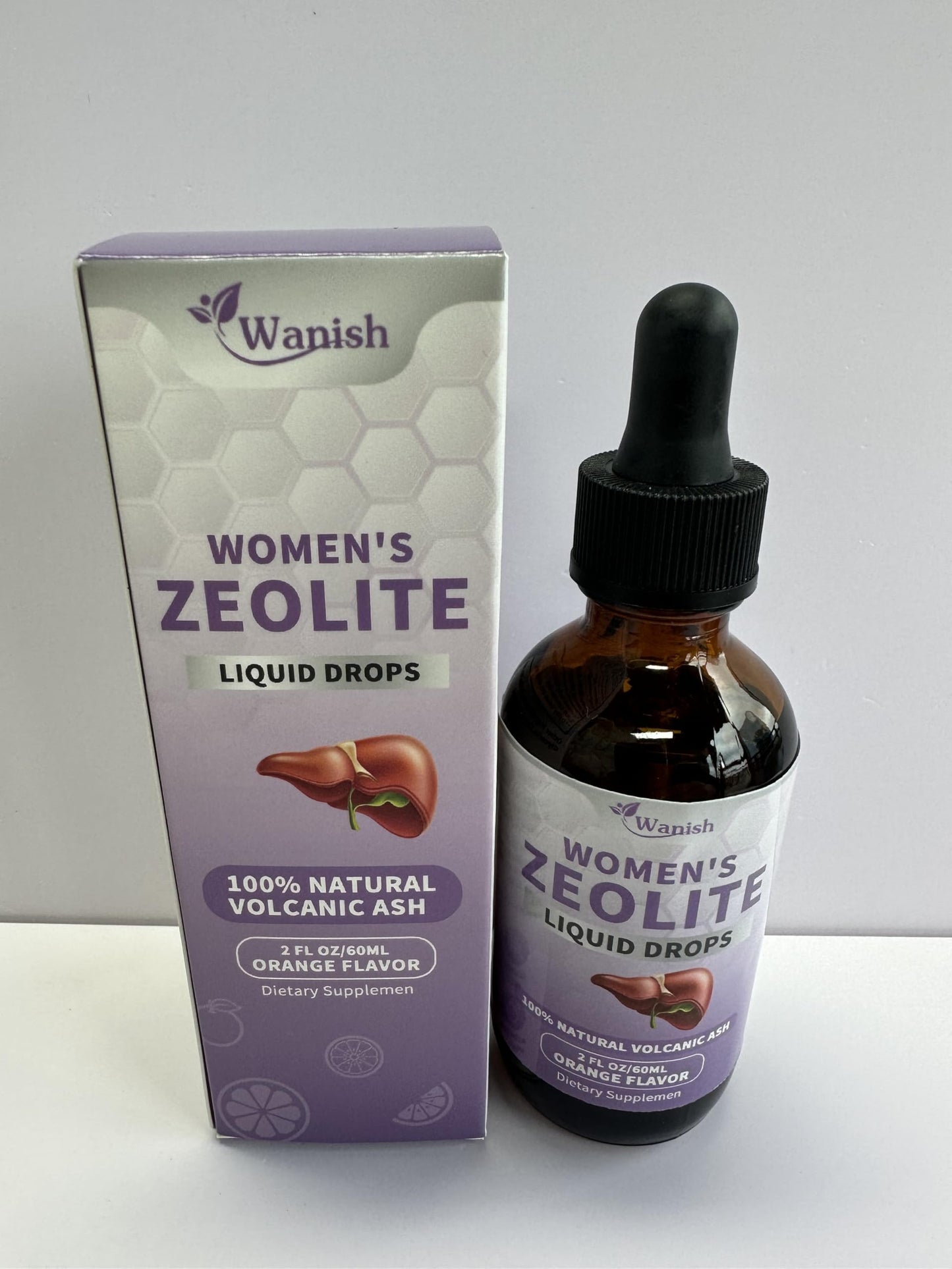 Zeolite Drops for Women – 99% Pure Volcanic Ash, Vegan & Non-GMO