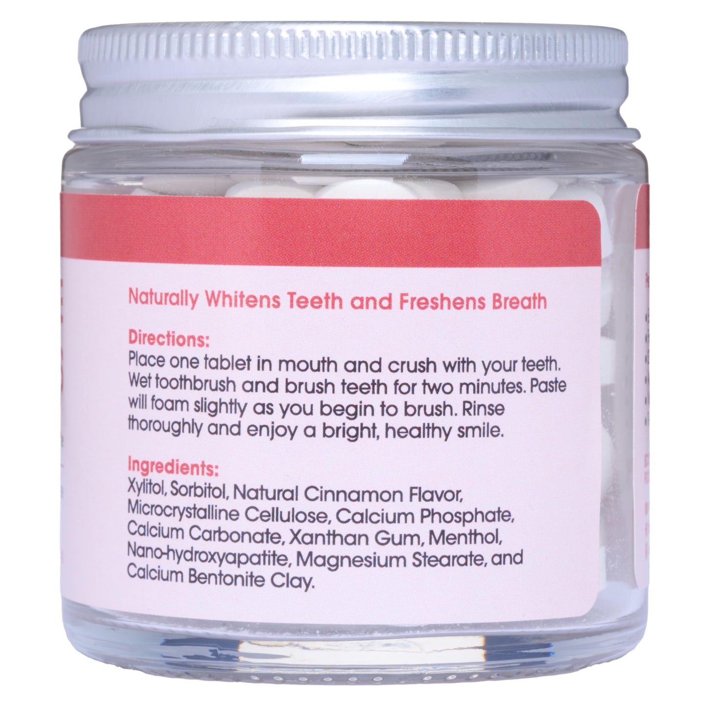 Toothpaste Tablets – Cinnamon | Nano Hydroxyapatite, Fluoride Free, 90 Tabs