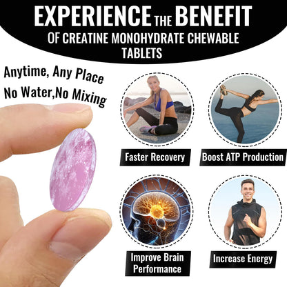 Zeylamum Creatine Chews – Liposomal Micronized Creatine Monohydrate, 30 Servings