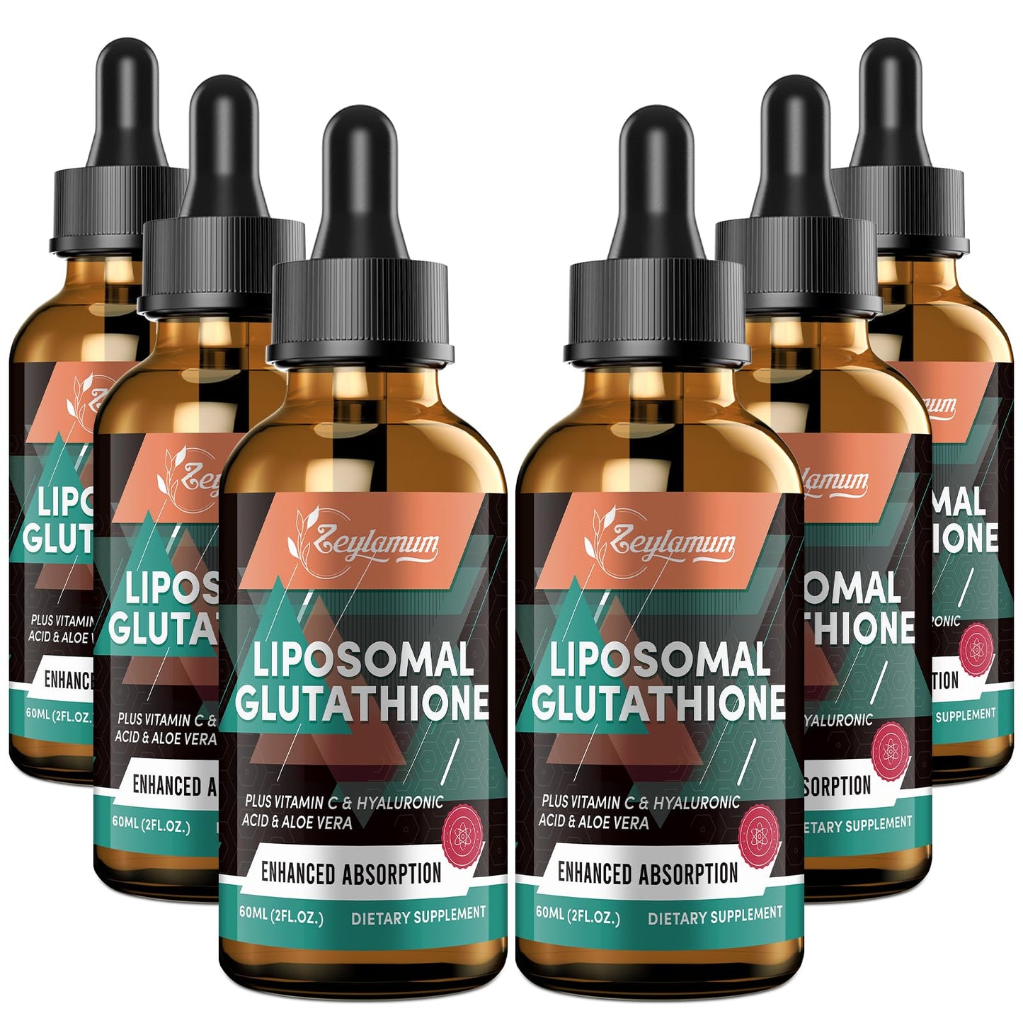Zeylamum 2000MG Liposomal Glutathione Liquid Drops – Ultra-Absorption, Immune & Skin Support (12.12 oz)