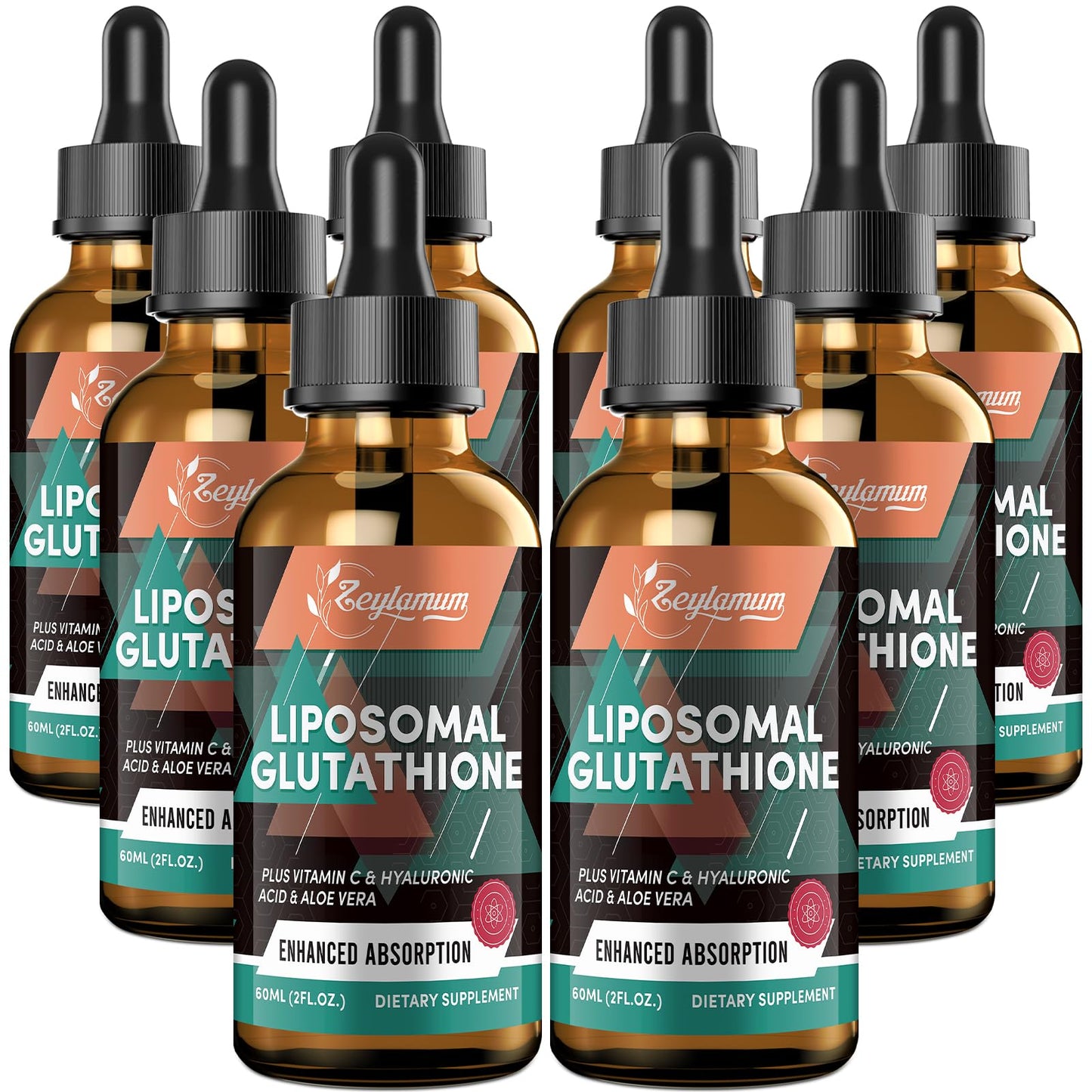 Zeylamum 2000MG Liposomal Glutathione Drops – Ultra Absorption & Skin Support, 16.16 oz