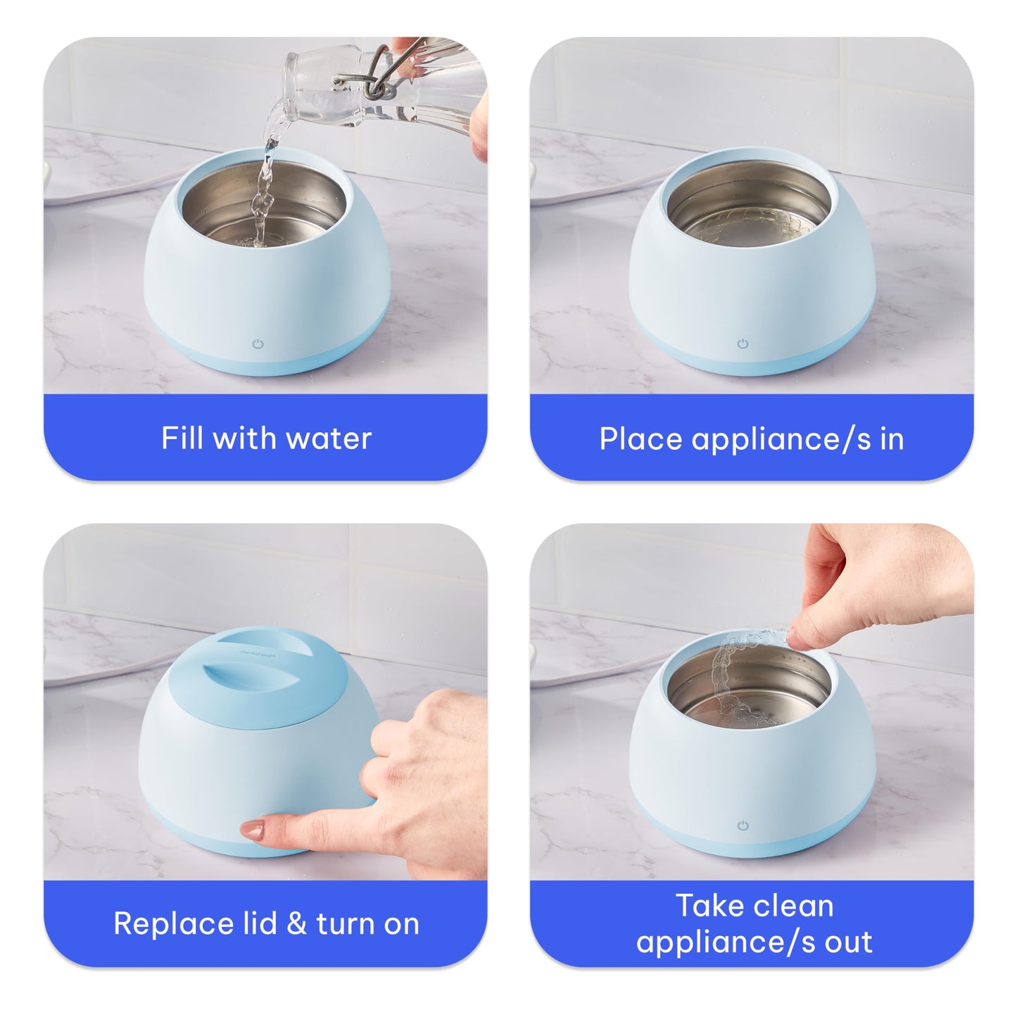 Zima Dental Pod Ultrasonic Retainer Cleaner — The Original