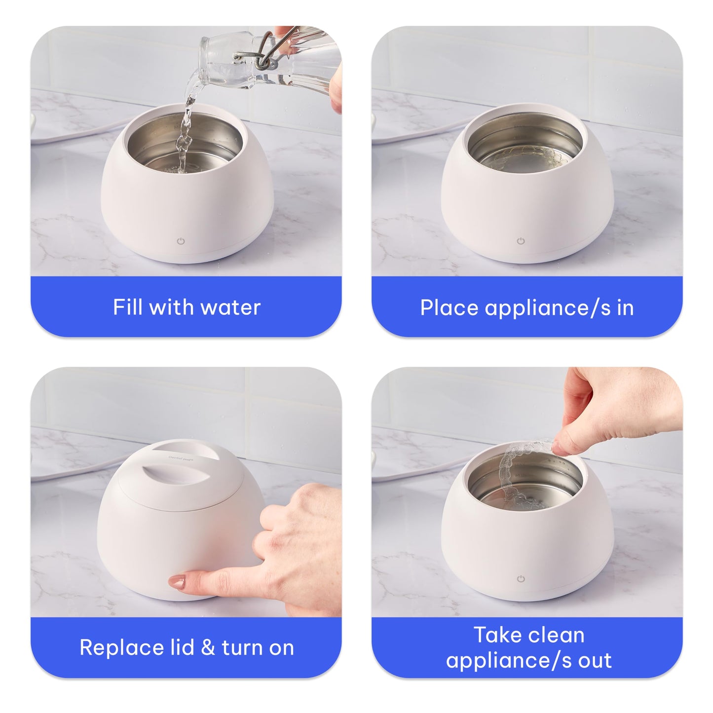 Zima Dental Pod | Ultrasonic Retainer Cleaner - Original Cleaner Machine