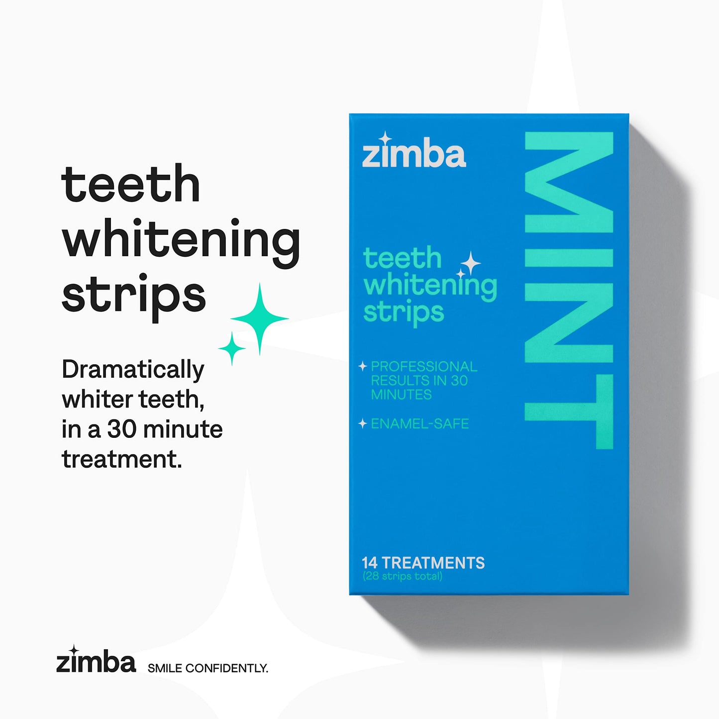 Zimba Watermelon Teeth Whitening Strips — Vegan & Enamel Safe