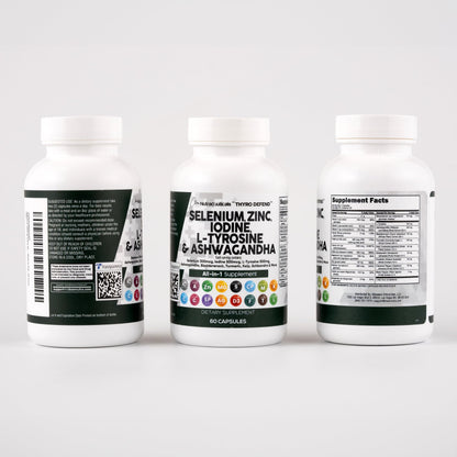 Clean Nutra Thyroid Support: Selenium, Iodine & Zinc | L-Tyrosine, Ashwagandha