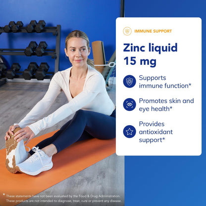 Pure Encapsulations Zinc Liquid 15 mg | Immune Support | 4 fl oz