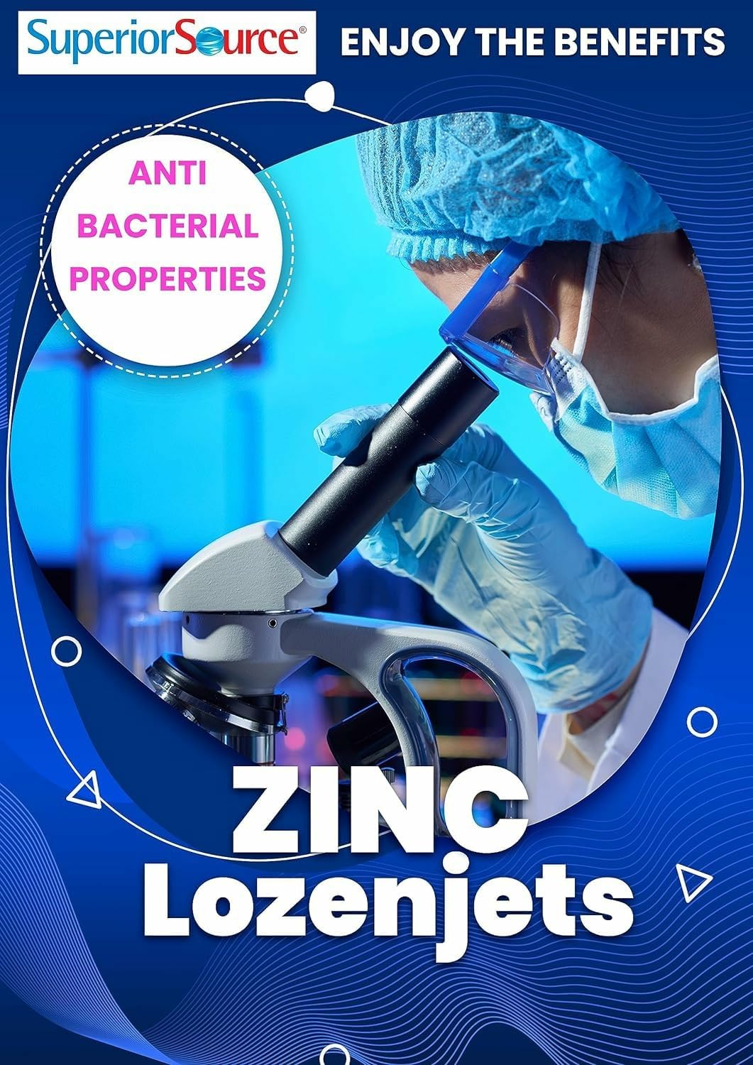 Superior Source Zinc Lozenjets – Immune Support, Instant-Dissolve Tablets (Pack of 2)