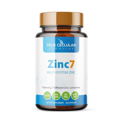 Zinc7 Daily Immune Support (50mg) — Triple Action Zinc Complex | True Cellular Formulas