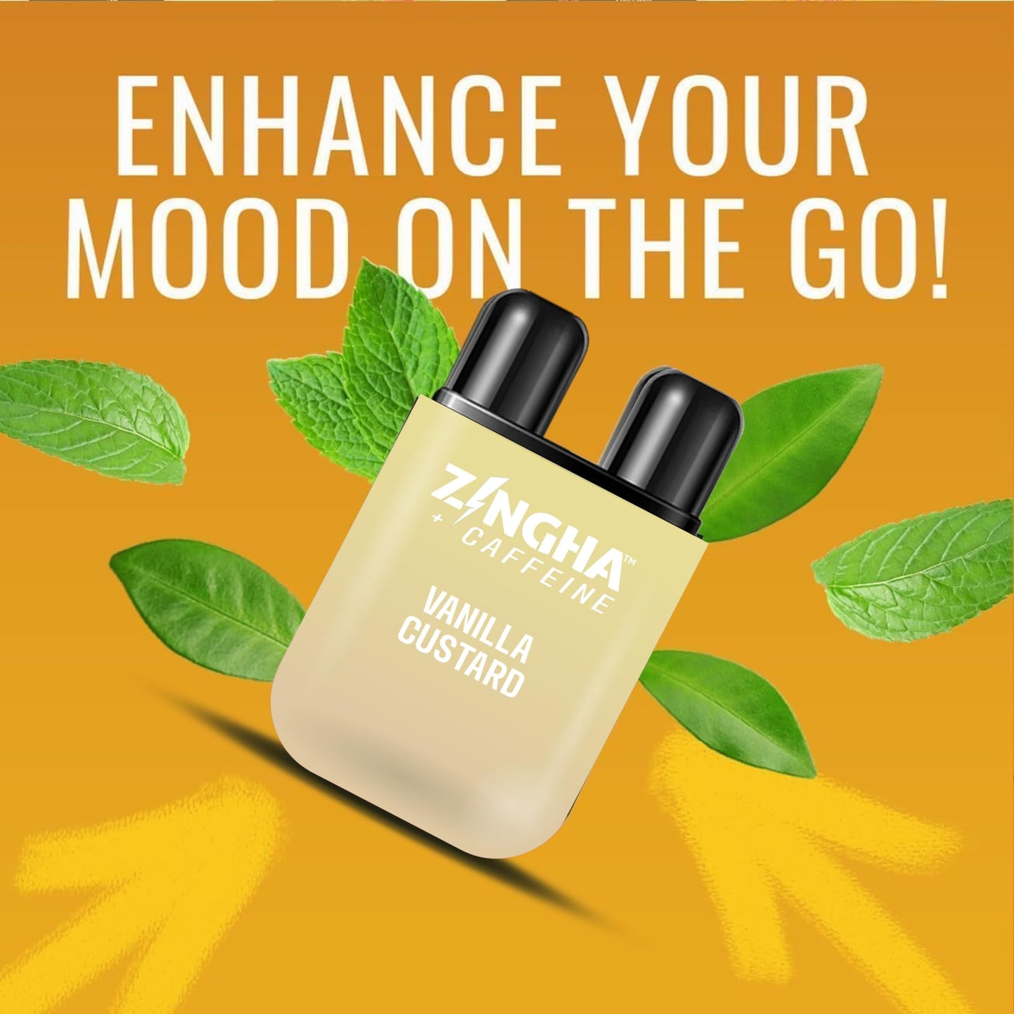 Z!NGHA Caffeinated Aromatherapy Nasal Inhaler – Raspberry Orange