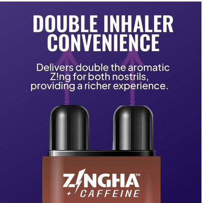Z!NGHA Caffeinated Aromatherapy Nasal Inhaler – Natural Energy Boost (Triple Berry Ice)
