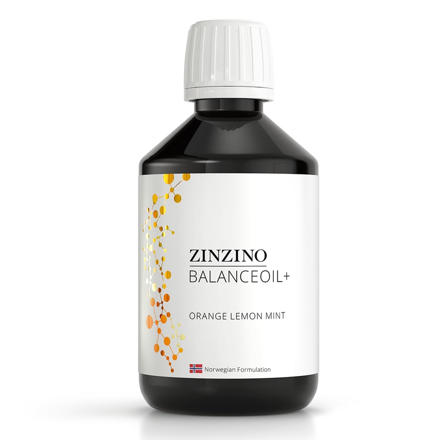 Zinzino BalanceOil+ Orange Lemon Mint 300ml | Omega-3, Polyphenols & Vitamin D3