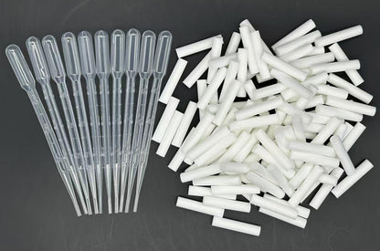 ZIOJOVK110 Pack Wick Essential Oil Inhaler Replacement Kit – 4 cm Blank Nasal Sticks