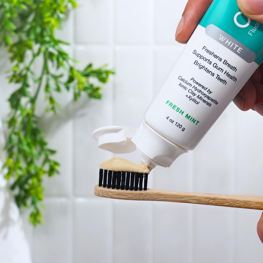 Zion Health ClayBrite Mineral Toothpaste 4 oz White – Fluoride Free, Montmorillonite Clay
