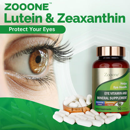 Zooone Lutein Eye Vitamins – Macular Health & Dry Eye Support, 90 Tablets
