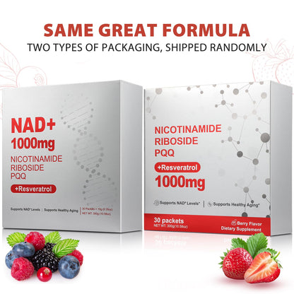 ZOROAHER 1000mg NAD+ Liquid Supplement – High-Potency NR, Resveratrol & PQQ | 2-Pack