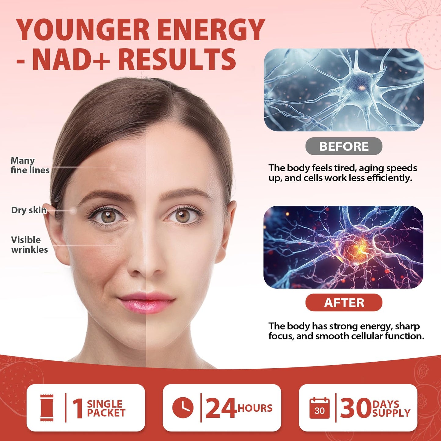 ZOROAHER 1000mg NAD+ Liquid Supplement – High-Potency NR, Resveratrol & PQQ | 2-Pack
