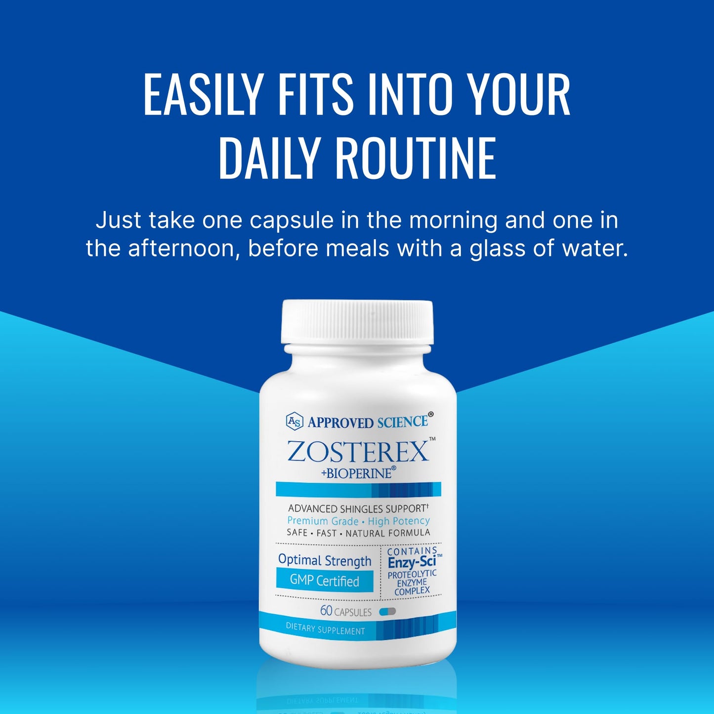 Approved Science Zosterex - Extra-Strength L-Lysine 1000mg + Immune Support