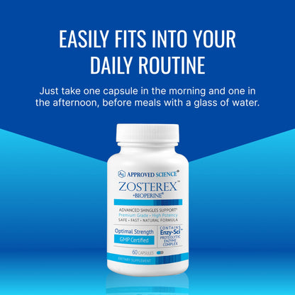 Approved Science Zosterex - Extra-Strength L-Lysine 1000mg + Immune Support