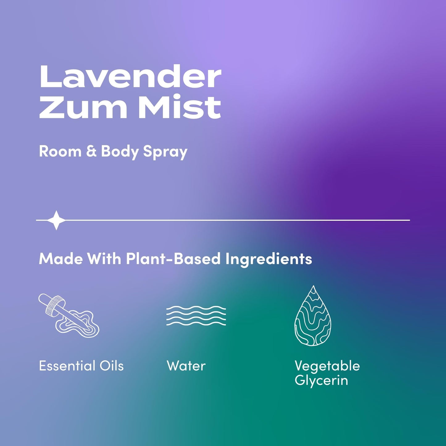 Zum Indigo Wild Mist – Lavender Room & Body Spray, Aromatherapy, 4 oz