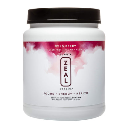 Zurvita Zeal for Life 30-Day Wellness Bag – Wild Berry Flavor (420 g)