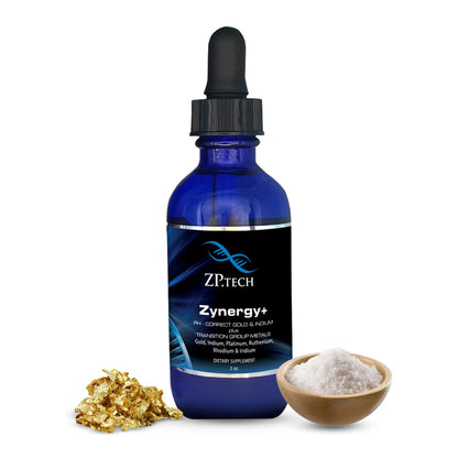 Zynergy Plus Colloidal Ormus Gold Liquid – 24K Monoatomic Gold & Indium | Pineal Gland Support, Meditation